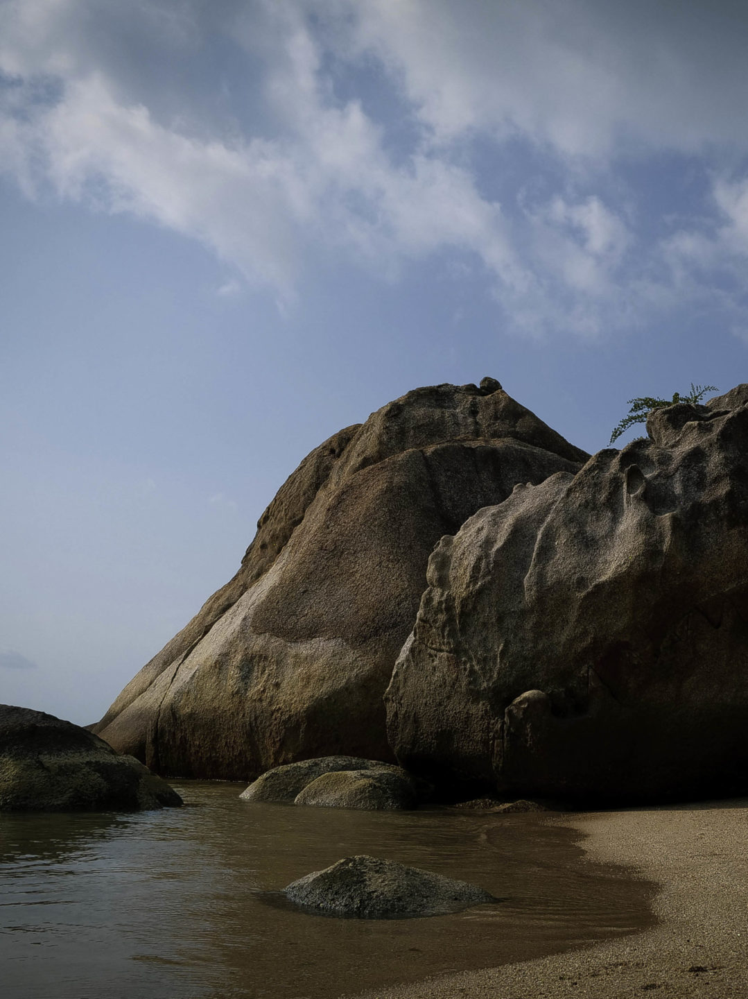 Landscape, Beach, Rocks, koh Phangan, Thailand, Light artist