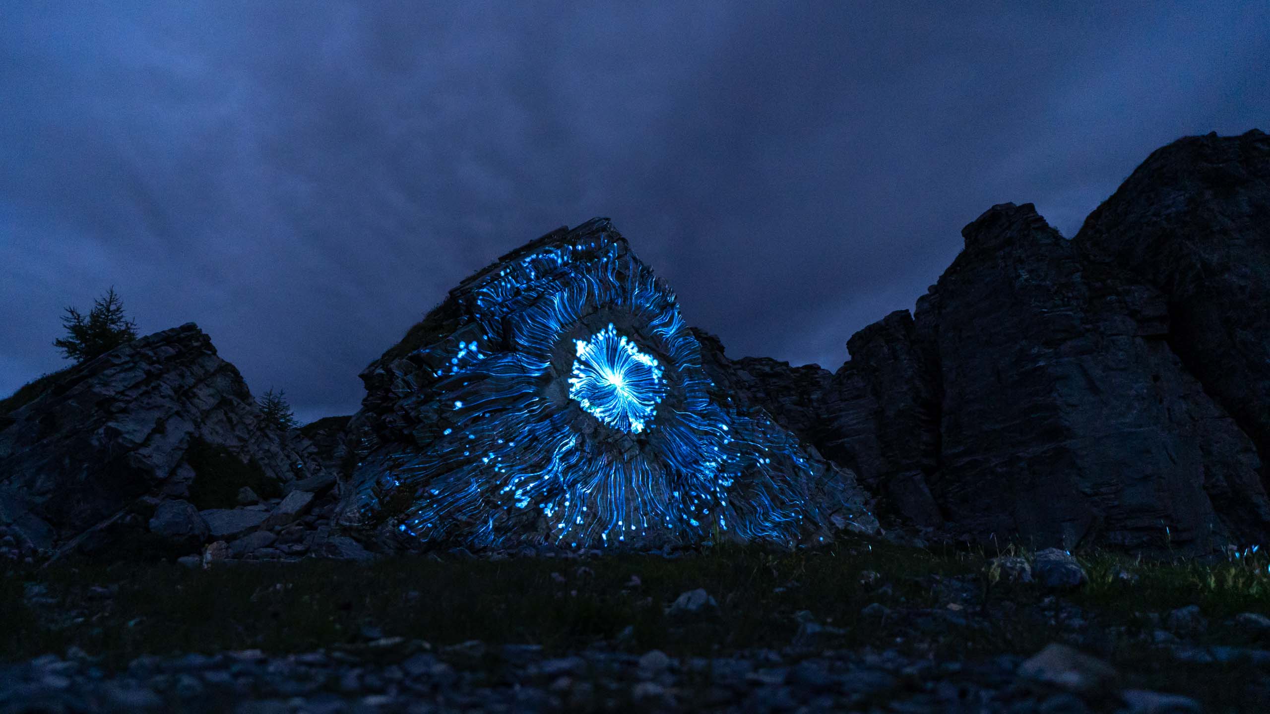 Projection Mapping in the Mountains